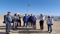 هیات سازمان بازرسی کل کشور از روند احداث نیروگاه خورشیدی شهرک صنعتی شمس آباد بازدید کرد